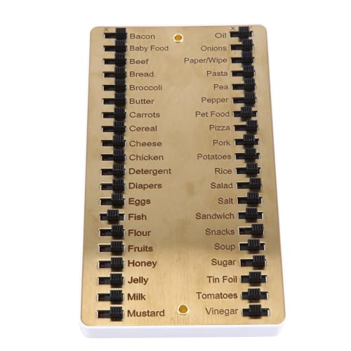 RIYAN 1 x Metall-Einkaufsliste für Einkaufslisten, Erinnerungstafel, Metall, zum Einkaufen, Arbeiten, 14 x 8 cm RIYAN 1 x Metall-Einkaufsliste für Einkaufslisten, Erinnerungstafel, Metall, zum Einkaufen, Arbeiten, 14 x 8 cm von RIYAN
