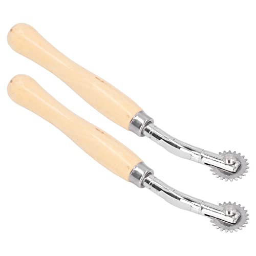 2pcs Tracing Wheel -Nähen mit Rostfreier Stahlwalze - Akuter und - Gerade Linie - Ideal für Leder, Papier und Stoff von RIZGHWOY