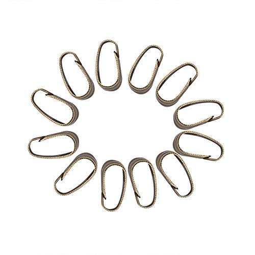 300pcs Snap Jewelry Fundings Legierung Kaution Set, Plattierte Prise -Clips in 3kolor für die Halskette von Ohrring -Armbandkette, Einzigartige Baumelnde Komponenten (GOLD) (SILVER) (antike Bronze) von RIZGHWOY