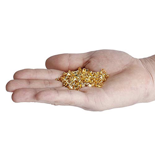 300pcs Snap Jewelry Fundings Legierung Kaution Set, Plattierte Prise -Clips in 3kolor für die Halskette von Ohrring -Armbandkette, Einzigartige Baumelnde Komponenten (GOLD) von RIZGHWOY