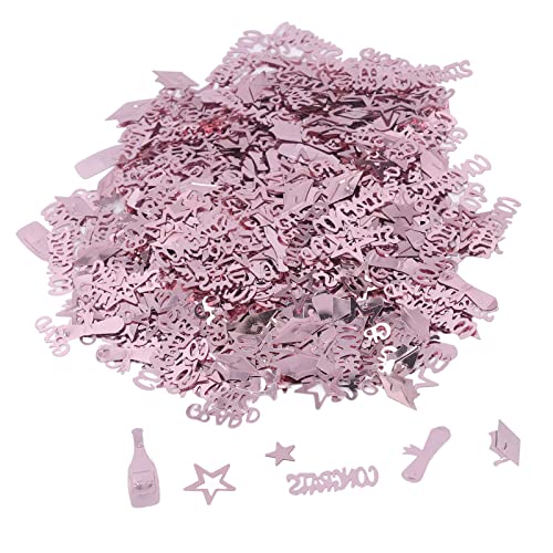 Abschluss-Konfetti, 100 G, Wiederverwendbares, Schillerndes Roségold-Abschluss-Konfetti für die Abschluss-Dekorationsparty Abschluss-Konfetti, 100 G, Wiederverwendbares, Schillerndes Roségold-Abschluss-Konfetti für die Abschluss-Dekorationsparty von RIZGHWOY