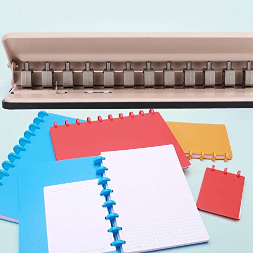 Einstellbare Pilzloch -Puncher -Papierkarten Foto Bindungsloch Lochmaschine für Schulbüro, 6 Blätter A4, Pink Grey (PINK) von RIZGHWOY