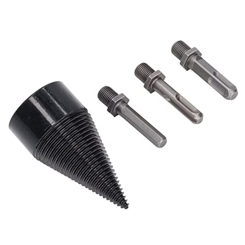 Elektrischer Holzbohrbohrbit Set mit Abnehmbaren Schälen für den Kohlenstoffstahl Holzsplitter -Bohrer, Elektrisches Brennholz -Baumstamm -Splitter -Bit - Bit (38 mm) von RIZGHWOY