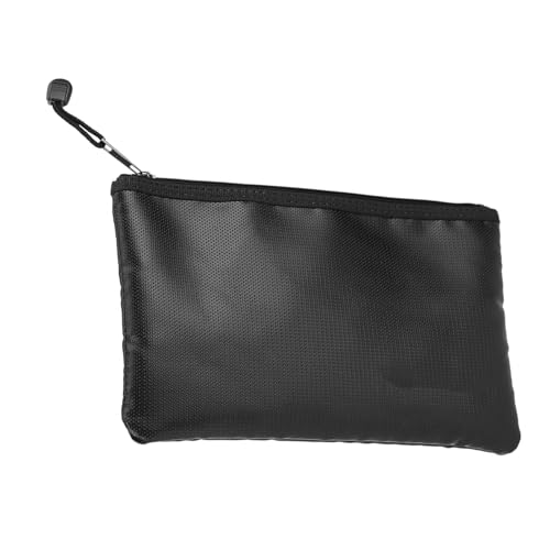 Feuerfeste Wasserfeste Dokumentbeutel Aktentasche für den Heimgebrauch, Umweltfreundliche Schwarze 1 PCs (27 * 16 cm) von RIZGHWOY