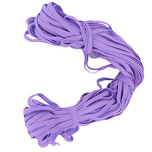 Flaches Farbiges Elastisches Band für Kleidung Accessoires 6 Mm Belastbares Elastizitätseil für Kleidungskreationen und Reparaturen, 30 Yards/Rollen, 1 X Elastizitätsband, Geeignet für DIY (PURPLE) Flaches Farbiges Elastisches Band für Kleidung Accessoires 6 Mm Belastbares Elastizitätseil für Kleidungskreationen und Reparaturen, 30 Yards/Rollen, 1 X Elastizitätsband, Geeignet für DIY (PURPLE) von RIZGHWOY