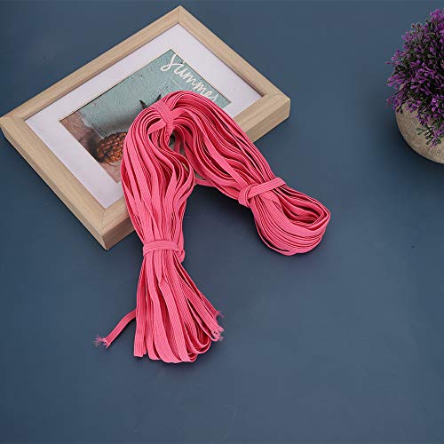 Flaches Farbiges Elastisches Band für Kleidung Accessoires 6 Mm Belastbares Elastizitätseil für Kleidungskreationen und Reparaturen, 30 Yards/Rollen, 1 X Elastizitätsband, Geeignet für DIY (PINK) Flaches Farbiges Elastisches Band für Kleidung Accessoires 6 Mm Belastbares Elastizitätseil für Kleidungskreationen und Reparaturen, 30 Yards/Rollen, 1 X Elastizitätsband, Geeignet für DIY (PINK) von RIZGHWOY