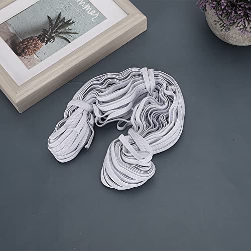 Flaches Farbiges Elastisches Band für Kleidung Accessoires 6 Mm Belastbares Elastizitätseil für Kleidungskreationen und Reparaturen, 30 Yards/Rollen, 1 X Elastizitätsband, Geeignet für DIY (WHITE) Flaches Farbiges Elastisches Band für Kleidung Accessoires 6 Mm Belastbares Elastizitätseil für Kleidungskreationen und Reparaturen, 30 Yards/Rollen, 1 X Elastizitätsband, Geeignet für DIY (WHITE) von RIZGHWOY