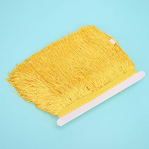Hautfreundliche Polyester-Spitzenverkleidung Fransen Quastelband Sewetie DIY-Kleidung 10yd 14 Cm Pink für Kleidungsstücke (Golden) von RIZGHWOY