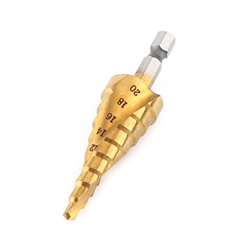 Hochgeschwindiger Stahlbeschichtungsbohrer für Bohrlöcher von 4 Mm Bis 20 Mm - Ideal für Dünne Eisenbleche, Aluminium, PVC und Holzplatine - 1PC Hochgeschwindiger Stahlbeschichtungsbohrer für Bohrlöcher von 4 Mm Bis 20 Mm - Ideal für Dünne Eisenbleche, Aluminium, PVC und Holzplatine - 1PC von RIZGHWOY