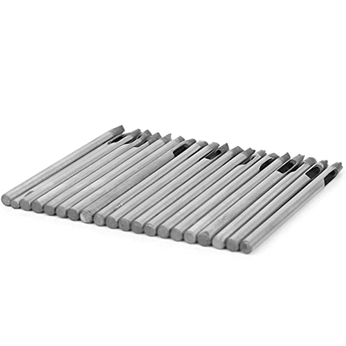 Lederbandgurte Blume Blütenblätter Trotzdem Punch -Werkzeug, Haltbares Handpunsch für Lederhandwerks - Enthusiasten, Eisenmaterial, 20pcs 3mm Punch Werkzeug für Profis und Amateure (3mm20-Stück-Set) von RIZGHWOY