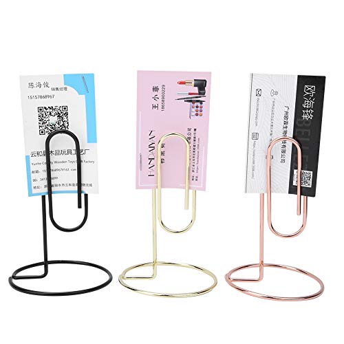 Metall Memo Clamp/Holder Holder Hochzeit Party Tischnummer Kartenständer für Office Desk Organizer, 3PCS Schwarz/Gold/Roségold Metall Memo Clamp/Holder Holder Hochzeit Party Tischnummer Kartenständer für Office Desk Organizer, 3PCS Schwarz/Gold/Roségold von RIZGHWOY