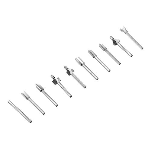 Mini -Router -Bits Set Hochfest Frässchneider für Holzbearbeitung auf Holzfaser PVC Plastik 1/8 Zoll Schaft Werkzeug von RIZGHWOY