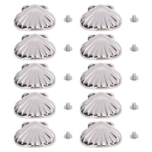 Muschelnieten, Dekorative Silberlegierungsverbesserer, Sichere Verbindungsgürtel, Handtaschen, 33 Mm Nietengröße, mit Einfacher Installation von RIZGHWOY