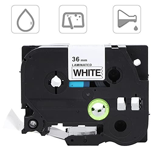Pet Laminated Tape Wear-Resistant Pass für Bruder Tze-261/661 PT-9700/P980/P9500, Schwarz auf Weiß, Zum Organisieren Pet Laminated Tape Wear-Resistant Pass für Bruder Tze-261/661 PT-9700/P980/P9500, Schwarz auf Weiß, Zum Organisieren von RIZGHWOY