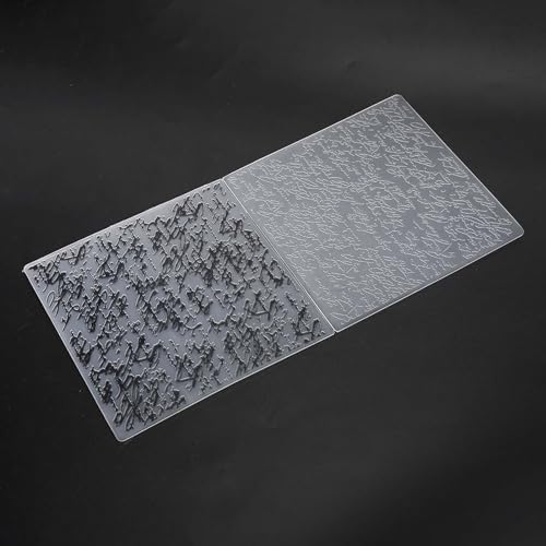 Prägienordner Langlebige Materialvorlage für Kartenherstellung, 2pcs Quadratische Form Konkav Konvexes Scrapbooking für DIY -Handwerk Fotoalbum Dekoration (EM196) von RIZGHWOY