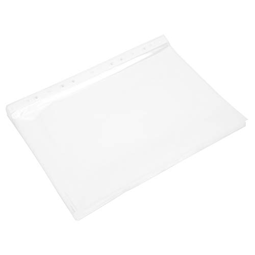 RIZGHWOY 100 Pcs Transparent 11 Löcher Datei Tasche Wiederverwendbares A4 -Schutz für den Dokumentenübertrag (5C) von RIZGHWOY