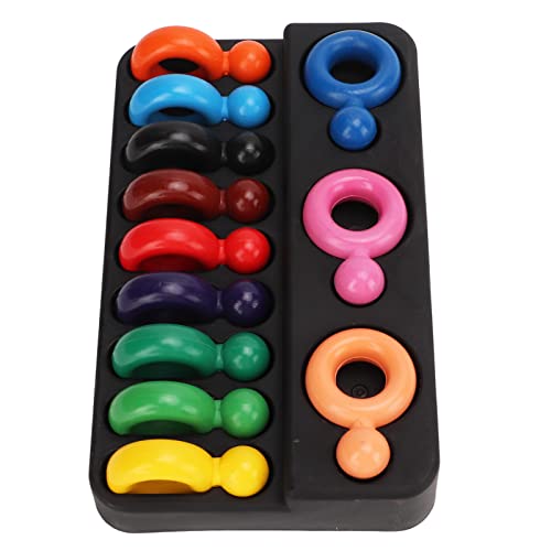 RIZGHWOY 12 Farbringe Formen Unüberlegte Baby -Buntstifte Zum Zeichnen, Wachsmalbauer für Essbare Klasse für Kleinkind, mit Aufbewahrungsfach RIZGHWOY 12 Farbringe Formen Unüberlegte Baby -Buntstifte Zum Zeichnen, Wachsmalbauer für Essbare Klasse für Kleinkind, mit Aufbewahrungsfach von RIZGHWOY