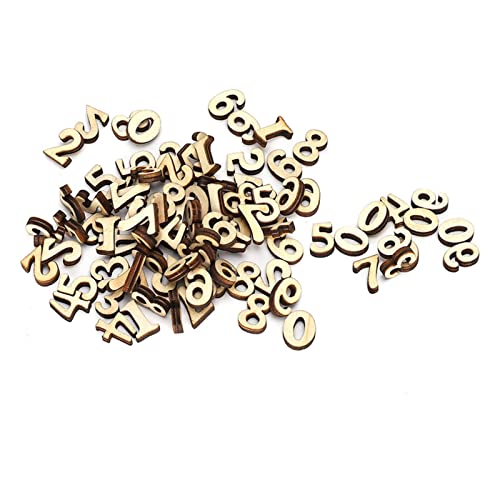 RIZGHWOY 200pcs Block Holz DIY Crafts Decors, Entwickeln Kinderkreativität und Verbesserung der Fähigkeiten mit Großen Holzchips von RIZGHWOY