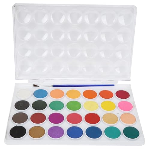 RIZGHWOY 28 Farben Solid Gouache Pigmentfarben - Feines Pigmentpulver für die Glatte Malerei - Hohe Sättigung und Gute Transparenz Geeignet für Aquarell und Gouache Tragbares Pulversatz Geeignet von RIZGHWOY