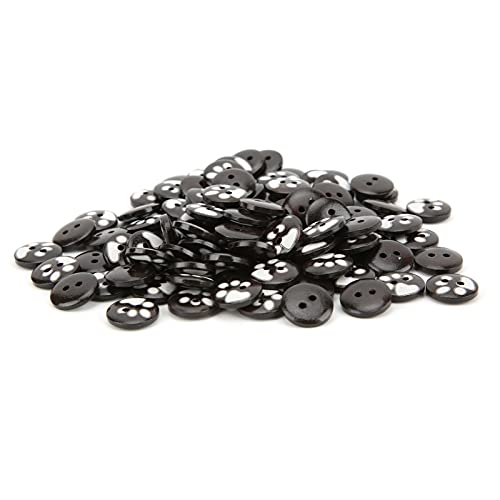 RIZGHWOY 300pcs Bärenpfoten Zweiloch Holzknöpfe für Handgefertigtes Bekleidungsdekor, Natürliche Tierschnallen für Handwerk und DIY-Projekte von RIZGHWOY
