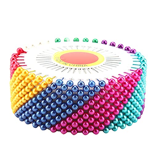 RIZGHWOY 480pcs Schneidermacherstifte Straight Pins Nähen für Handwerk Hochzeit DIY Blumensträuße (COLOR) von RIZGHWOY