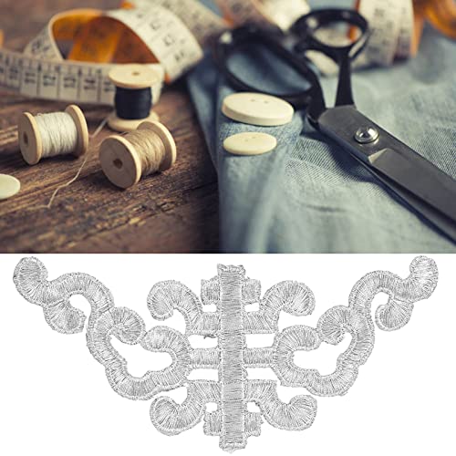 RIZGHWOY 4PCS Stickerei Badge Patch Nähtuchstoffaufkleber DIY Basteldekoration Kleidung Accessoires - Dekorieren Sie die Kleidung, Kreieren (SILVER) von RIZGHWOY
