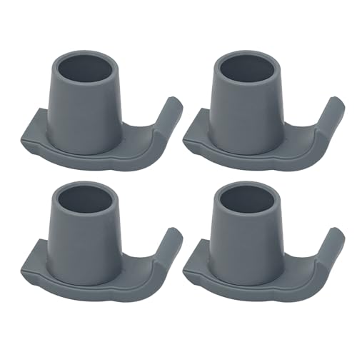 RIZGHWOY 4pcs Skier Gleitet Gummi -Wanderer Gleit Skier 4 PCs Universal Walker Ski Gleitet auf Fliesen Teppichböden Hartholzböden Zuverlässige Wanderhilfe für ältere Menschen (Gray) von RIZGHWOY