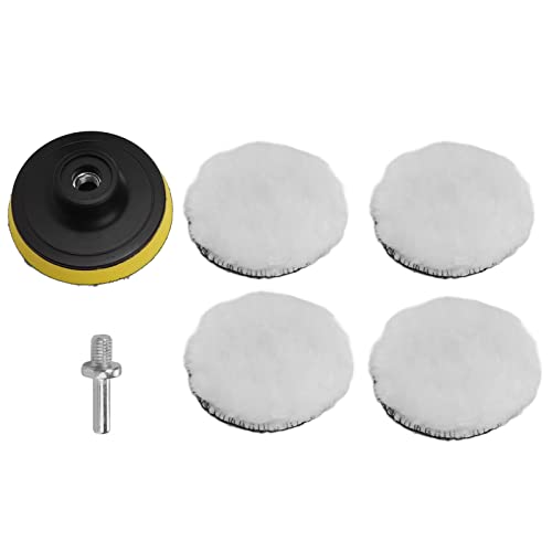 RIZGHWOY 6-teiliges Polierpad-Set aus Kunstwolle, Polierpads aus Wolle mit Gewindeadapter für die Detaillierung von Autopolierern und LKWs RIZGHWOY 6-teiliges Polierpad-Set aus Kunstwolle, Polierpads aus Wolle mit Gewindeadapter für die Detaillierung von Autopolierern und LKWs von RIZGHWOY