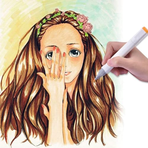 RIZGHWOY 80 Farben Twin Marker Pen Set Animation Design Zeichnung Skizze Lackierstift für Schüler Künstler Alkohol Grafikmarker Set RIZGHWOY 80 Farben Twin Marker Pen Set Animation Design Zeichnung Skizze Lackierstift für Schüler Künstler Alkohol Grafikmarker Set von RIZGHWOY