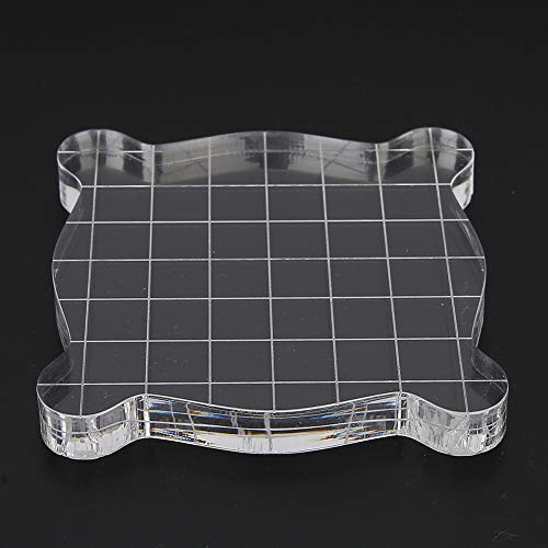 RIZGHWOY Acryl -Tonplatte Robustes Transparentes Werkzeug für die Dicke von 9 Mm Dicke von Töpferei für DIY -Projekte (7,5 * 7,5 cm*0,9 cm, kleines Quadrat mit) von RIZGHWOY