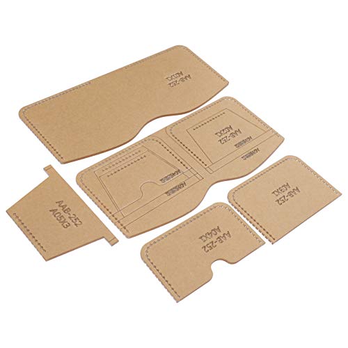 RIZGHWOY Acrylvorlage Langlebige Lederbrieftaschenform für -handgefertigte Handwerkswerkzeuge 5pcs für Ledercraft -Enthusiasten von RIZGHWOY