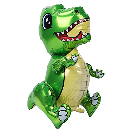 RIZGHWOY Aluminiumpapier Ballus Im Süßen Dinosaurier und Selbstinfrannig für Geburtstagdekoration (GREEN) von RIZGHWOY