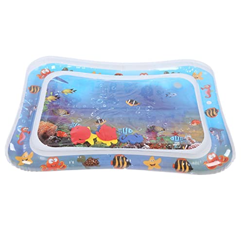 RIZGHWOY Aufblasbare Baby -Wasser -Teppiche mit Marinen Tiermotiv für Starke Muskeln und Kognitives Training, Faltbare Spielmatte für Säuglinge (Schildkrötenmodell) von RIZGHWOY