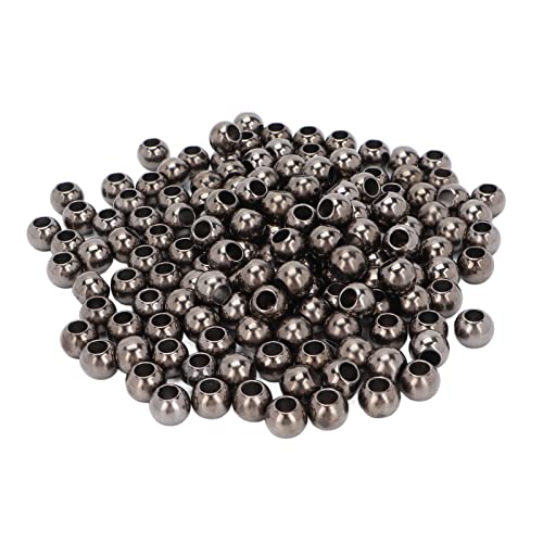 RIZGHWOY Bastelharz Pony Perlen Langlebige Glänzende Oberfläche für Schmuckarmband -Haarzubehör 200pcs (12-mm-Kanonenfarbe) von RIZGHWOY