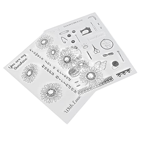 RIZGHWOY Clear Stamp Set Langlebige, Hübsche Muster Nicht Irrritierend für die Kartenherstellung TPR -Transaprent -Briefmarken für die Kartendekoration RIZGHWOY Clear Stamp Set Langlebige, Hübsche Muster Nicht Irrritierend für die Kartenherstellung TPR -Transaprent -Briefmarken für die Kartendekoration von RIZGHWOY
