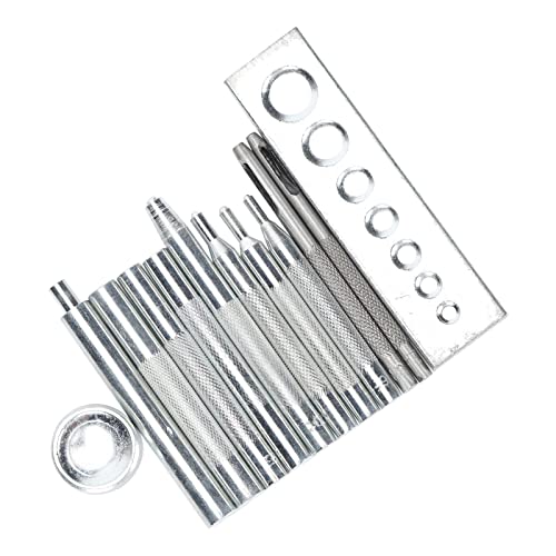 RIZGHWOY DIY -Lederwerkzeug für die Installation von Löchern, Künstlerische Effekte für Verschiedene Ledermuster, für Handwerksliebhaber, Haushaltsgebrauch Effizientes Stahl -Stahl Set DIY Werkzeug von RIZGHWOY