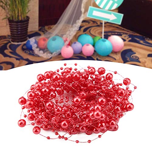 RIZGHWOY Dekorative Fischdrahtkette 10m DIY Hochzeitsfeier Dekoration (Rot) von RIZGHWOY