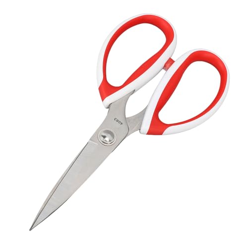 RIZGHWOY Edelstahl Bequeme Griffschere für Alle Zwecke in Haushalt, Workshop, Geeignet für Beide von Leftright Gehandten Benutzern Geeignet (4083-8in) von RIZGHWOY