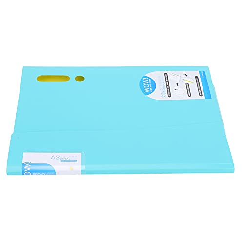 RIZGHWOY Farbiger Dateiordner Praktische Stifttasche A3/A4 Testpapierclip für Home Office Organization Blau/Grün/Pink (W-C0011 Grün) von RIZGHWOY