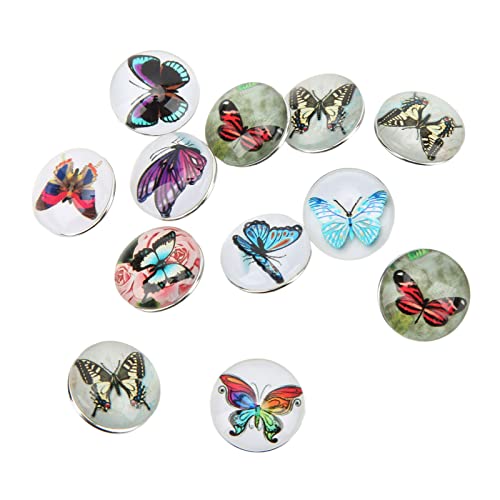 RIZGHWOY Glas Schmetterling Knöpfe Schmuck DIY Handgefertigte Dekoration für Halskettenarmband -Ohrring -Handwerk RIZGHWOY Glas Schmetterling Knöpfe Schmuck DIY Handgefertigte Dekoration für Halskettenarmband -Ohrring -Handwerk von RIZGHWOY