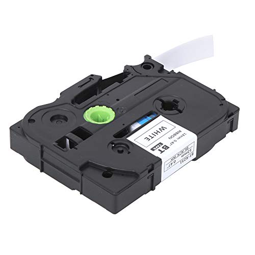 RIZGHWOY Hochwertiges Laminiertes Etikett Klebeband Klarer Druck für Bruder PT-E100 PT-D210, 12 Mm Schwarz auf Weiß, Langlebig, für die Heimorganisation RIZGHWOY Hochwertiges Laminiertes Etikett Klebeband Klarer Druck für Bruder PT-E100 PT-D210, 12 Mm Schwarz auf Weiß, Langlebig, für die Heimorganisation von RIZGHWOY