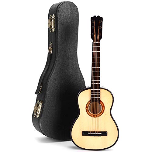 RIZGHWOY Holz -Miniatur -Gitarrenmodell Musikinstrumentenverzier für Musikliebhaber mit Stand and Case, Ideale Sammler und Enthusiasten RIZGHWOY Holz -Miniatur -Gitarrenmodell Musikinstrumentenverzier für Musikliebhaber mit Stand and Case, Ideale Sammler und Enthusiasten von RIZGHWOY