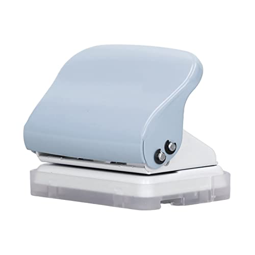 RIZGHWOY Kompaktes Handheld -Loch -Punch mit Lineal Design und Plastikbodenkissen, Geeignet für Büro und Schule, 2,8 X 2,1 X,5 Zoll (GRAY) von RIZGHWOY