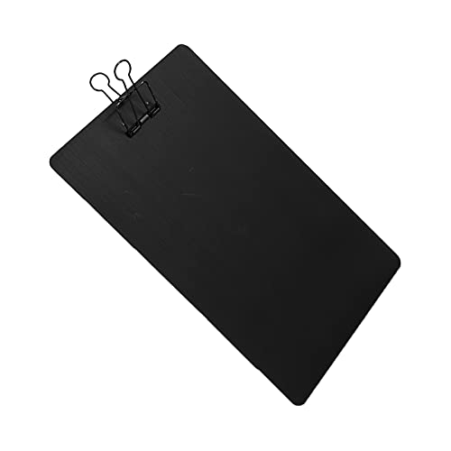 RIZGHWOY Kratzfeste Metallklemme Zum Schreiben von Malerei, 12,5 X 8,5 Zoll Roststofffreies Clamp/Holder -Board Kann an der Wand Hängen, Pflegeklemme (BLACK) von RIZGHWOY