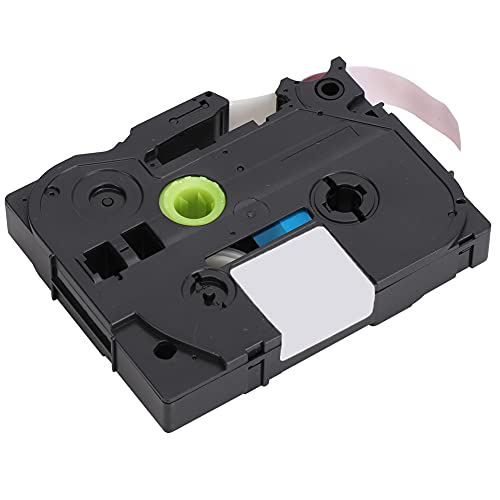 RIZGHWOY Labelband Tape Hohe Haltbarkeit White-on-Pink-Thermaldruckband für Kennzeichnungsmaschine, Wasserdicht und Fettdurchdringlich für das Handwerk von RIZGHWOY