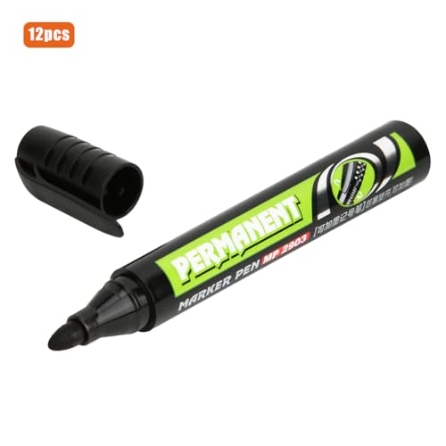 RIZGHWOY Langkapazität Whiteboard Stift Kee Resistant Marker Stift für Office -Schulmaterialien (BLACK) von RIZGHWOY