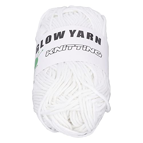 RIZGHWOY Leuchtend Klobiges Garn DIY Polyester Gewebe Glühleuchten Strickgarn für Teppichpullover Hut 164ft (Farbe 1) von RIZGHWOY