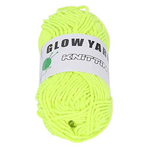 RIZGHWOY Leuchtend Klobiges Garn DIY Polyester Gewebe Glühleuchten Strickgarn für Teppichpullover Hut 164ft (Farbe 3) von RIZGHWOY