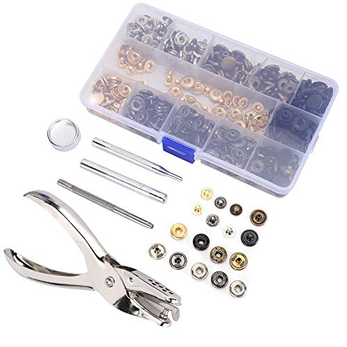 RIZGHWOY Messing Schnappverschluss Kit 120 Set Metal -Taste Drücken Sie Stifte + Werkzeuge für Kleidungsreparaturen und -Projekte RIZGHWOY Messing Schnappverschluss Kit 120 Set Metal -Taste Drücken Sie Stifte + Werkzeuge für Kleidungsreparaturen und -Projekte von RIZGHWOY