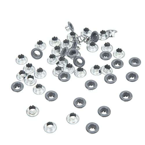 RIZGHWOY Metall Öten -Grommet Langlebige Runde Kante für Kleidung 500pcs Ösen für DIY -Handwerksprojekte (YK4/5C11 (grau)) von RIZGHWOY